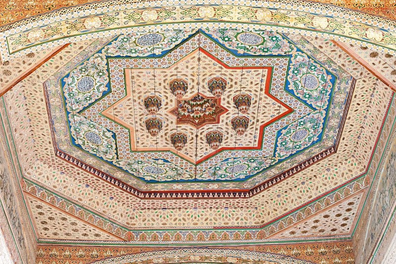 Ceiling in the Bahia Palace