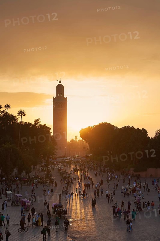 Koutoubia Mosque at sunset