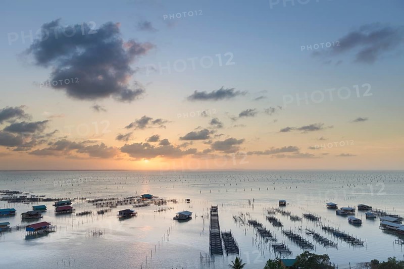 Sunset over Songkhla Lake