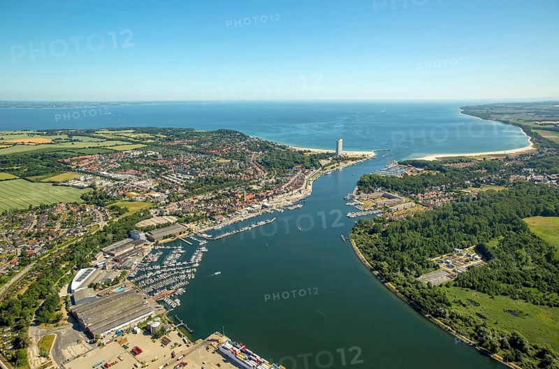 Mouth of the Trave and Hotel Maritim
