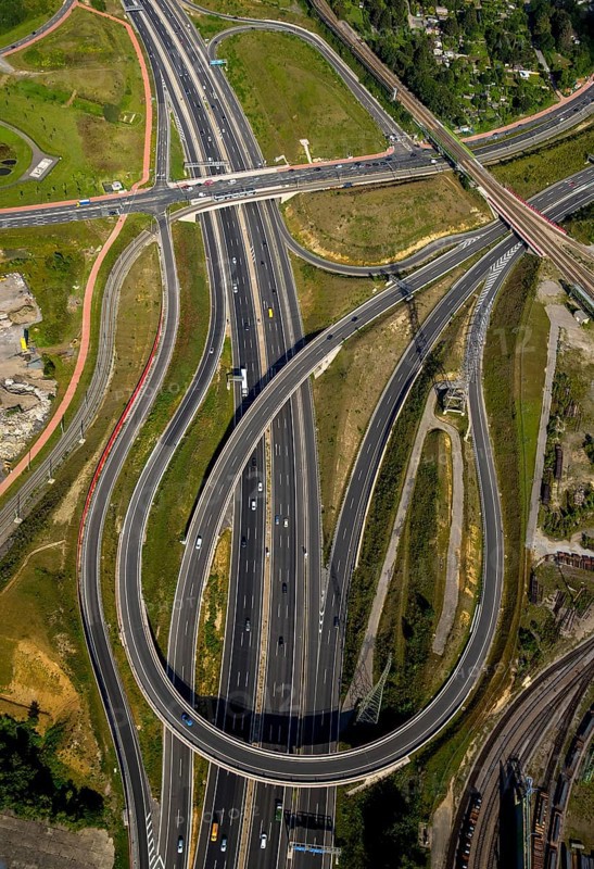 Bochum West motorway junction with Donetsk ring connection