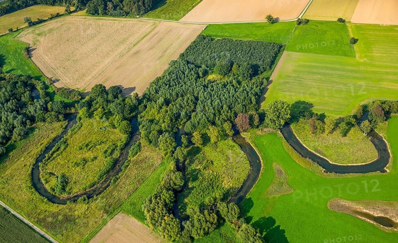 River meanders between Hamm Suddinker Ahse and Norddinker