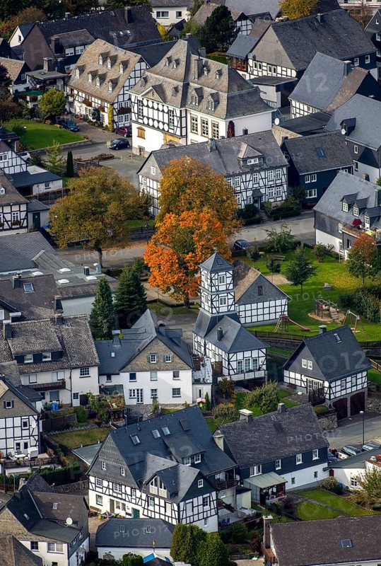 Timbered houses