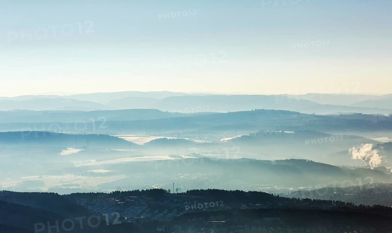 View from Ense in the morning mist