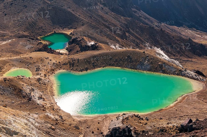 Emerald Lakes at the Tongariro Crossing in Tongariro National Park