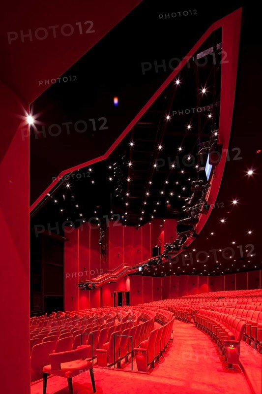 Auditorium floor and rank