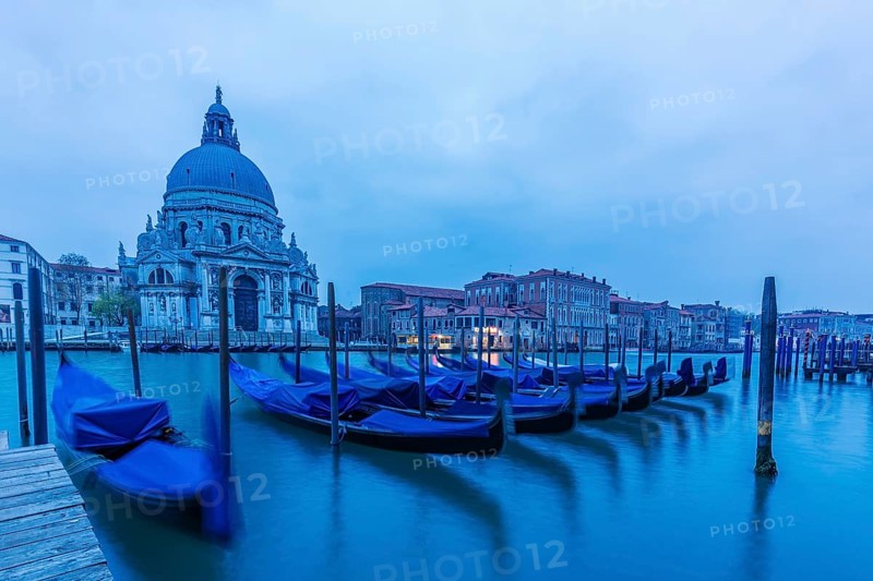 View of the Grand Canal at the Chiesa della Salute church