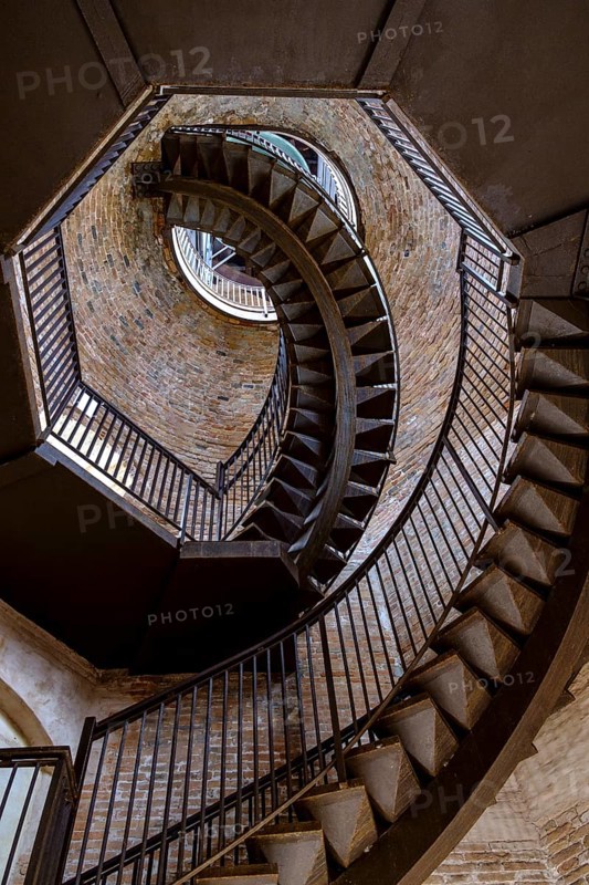 Stairs at Torre dei Lamberti tower