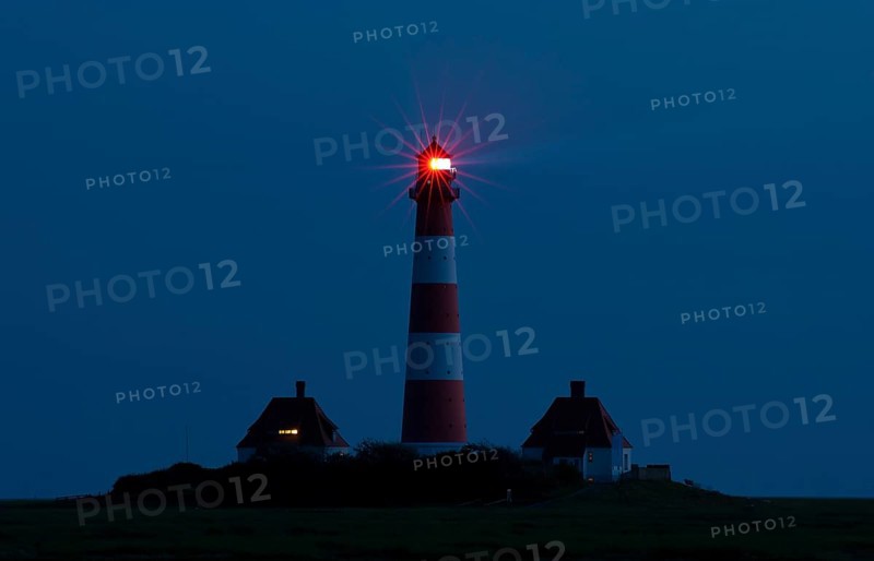 Westerhever Lighthouse at night