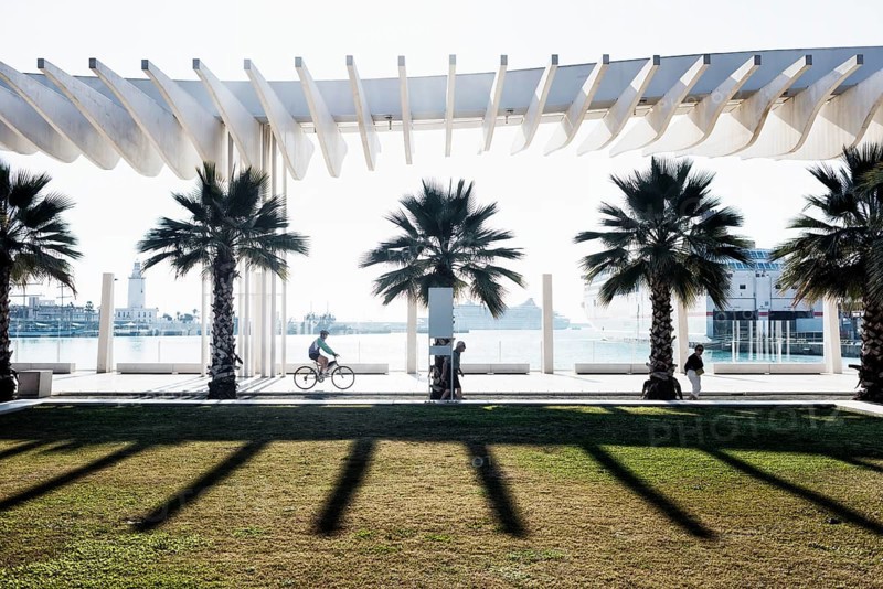 Promenade at the port