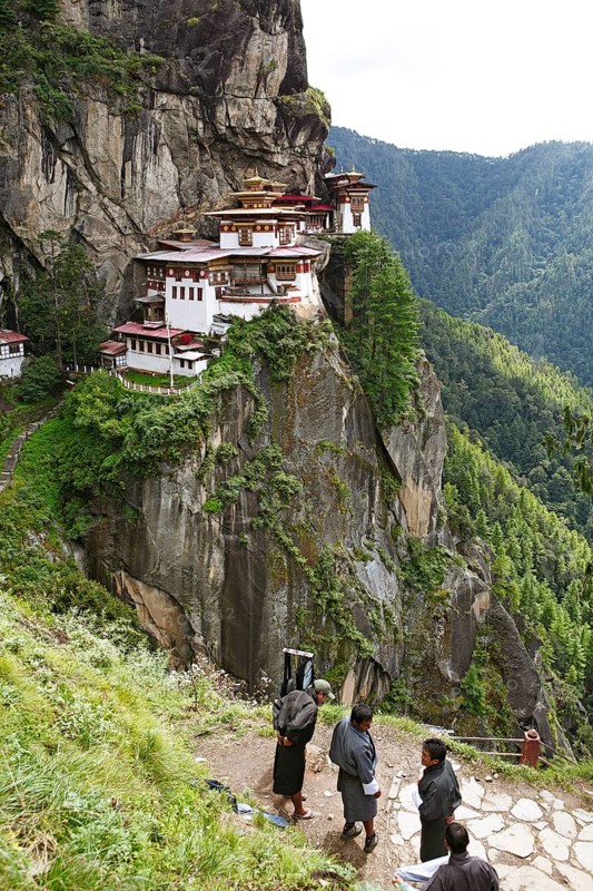 Tiger's Nest Monastery in the cliffside of Paro valley