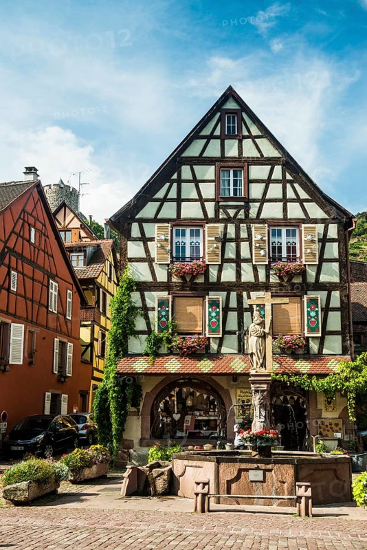 Timbered houses