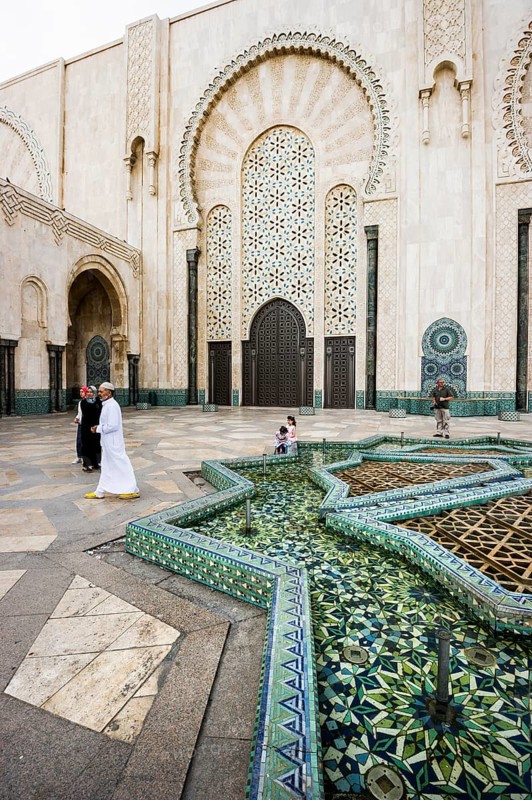 Courtyard of the Hassan II Mosque