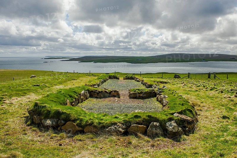 Viking longhouse ruins