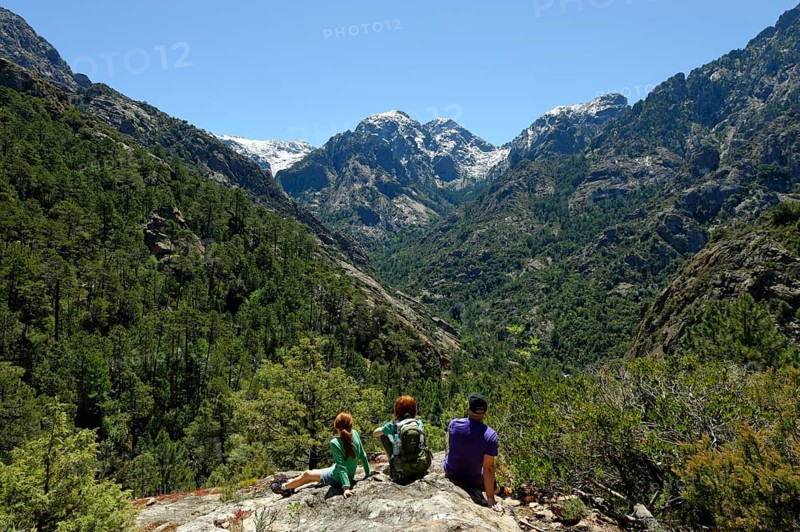 Resting in front of the Punta Pisciaghia