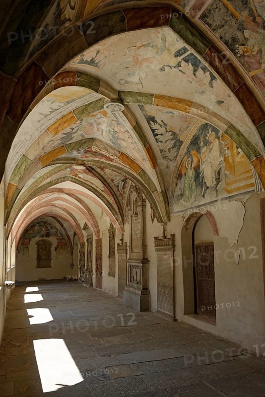 Cloister in the Augustinter-Chorherrenstift Monastery Neustift near Brixen