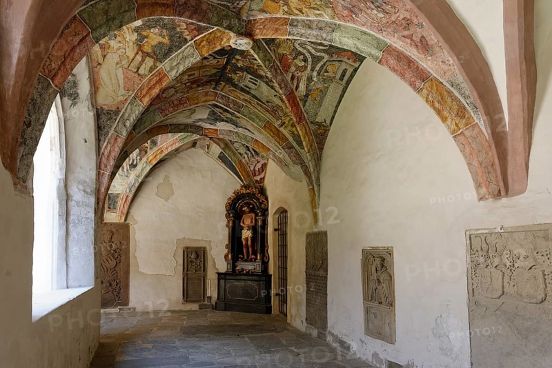 Cloister in the Augustinter-Chorherrenstift Monastery Neustift near Brixen