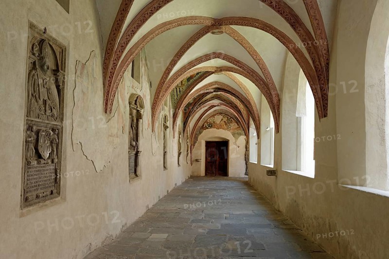 Cloister in the Augustinter-Chorherrenstift Monastery Neustift near Brixen