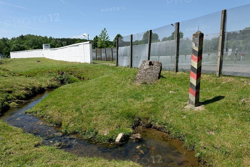 Border post of GDR border to the former GDR