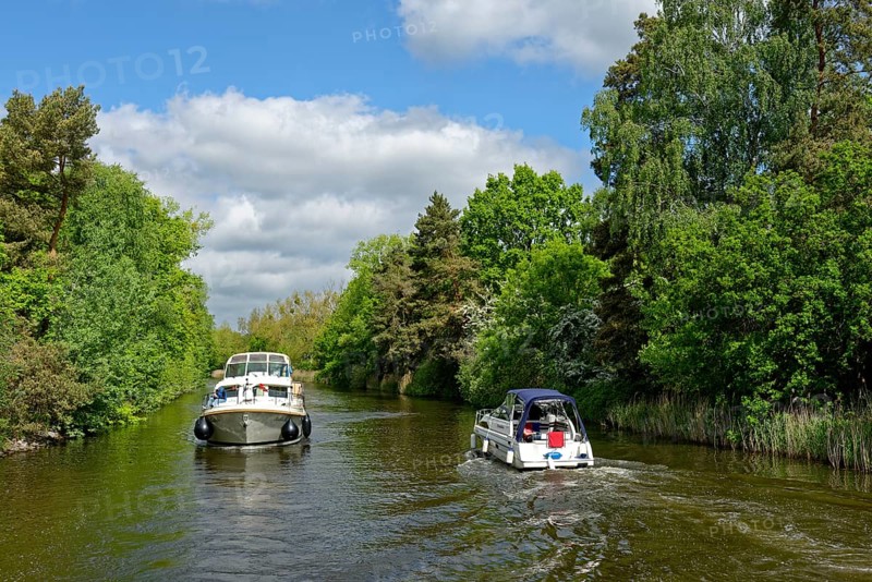 Houseboats in the Mirow canal