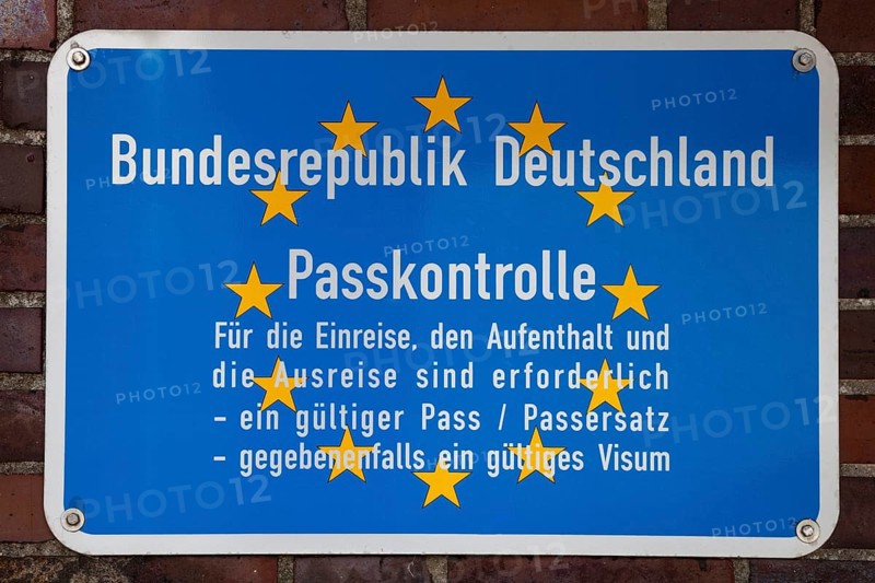German border sign