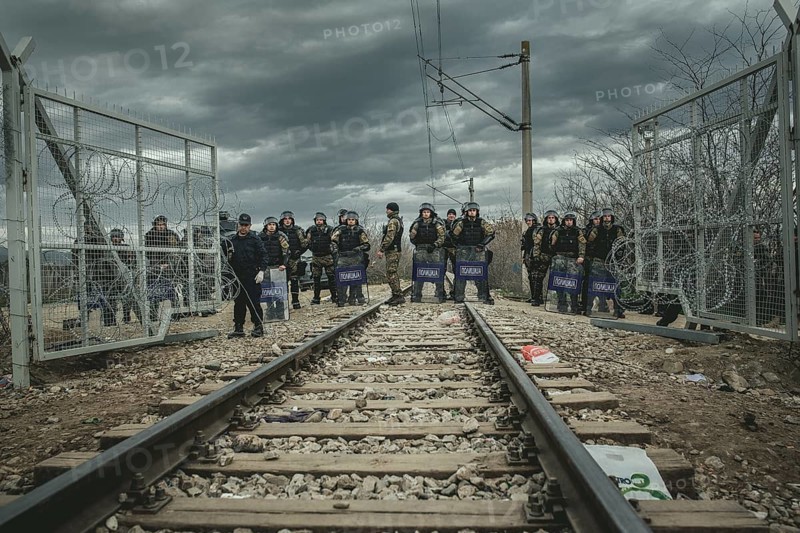Idomeni refugee camp on the Greek Macedonia border