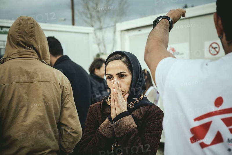 Idomeni refugee camp on the Greek Macedonia border