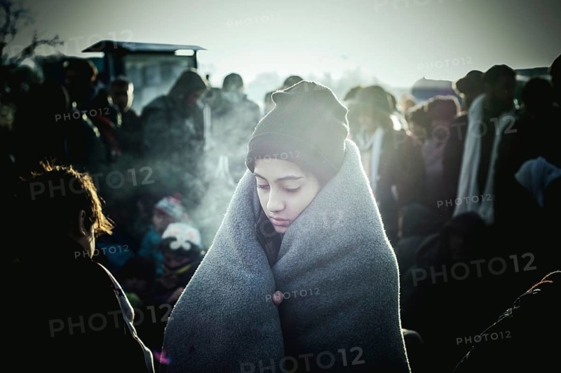 Idomeni refugee camp on the Greece-Macedonia border