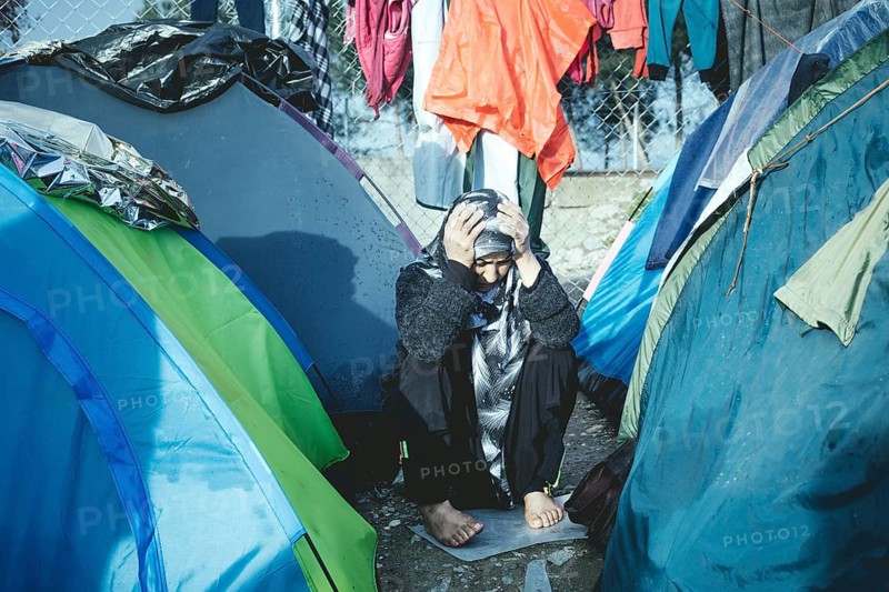 Idomeni refugee camp on the Greece-Macedonia border