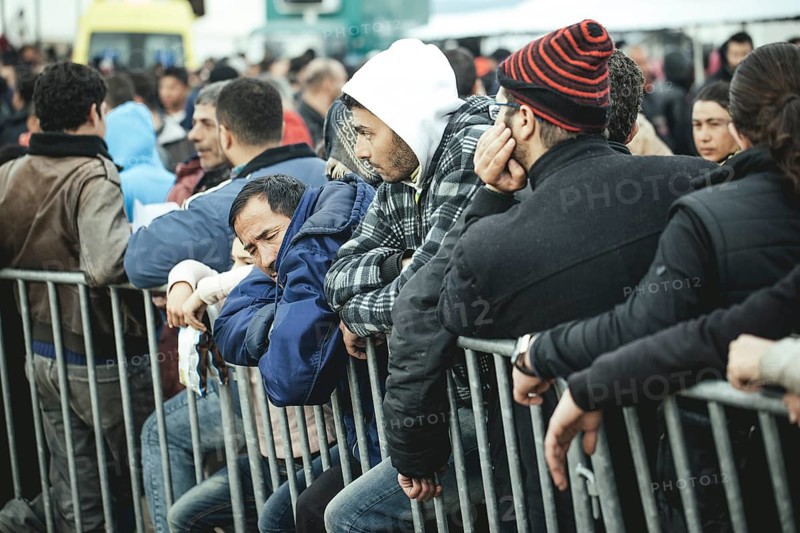 Idomeni refugee camp on the Greece-Macedonia border