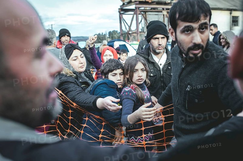 Idomeni refugee camp on the Greece-Macedonia border