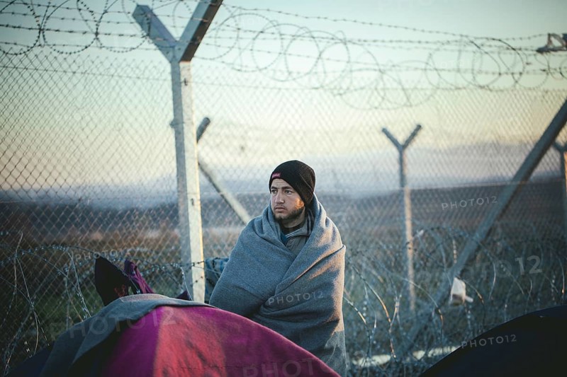 Idomeni refugee camp on the Greece-Macedonia border
