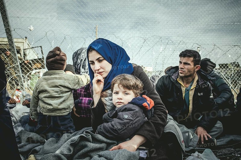 Idomeni refugee camp on the Greece Macedonia border