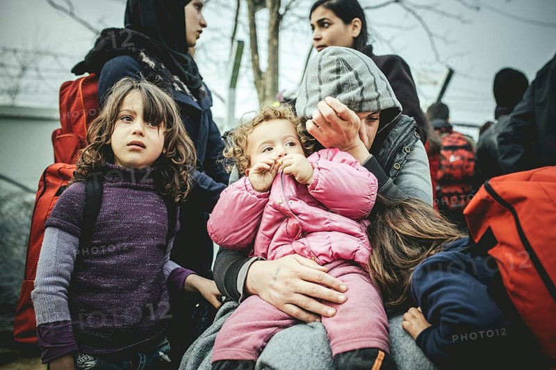 Idomeni refugee camp on the Greece Macedonia border