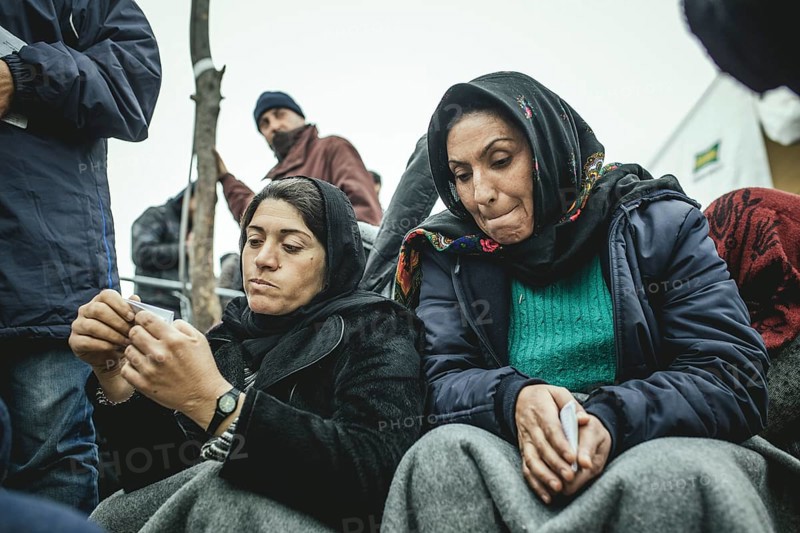 Idomeni refugee camp on Greek Macedonia border