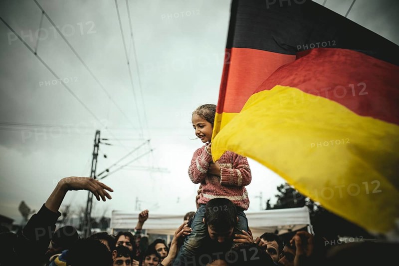 Idomeni refugee camp on Greek Macedonia border