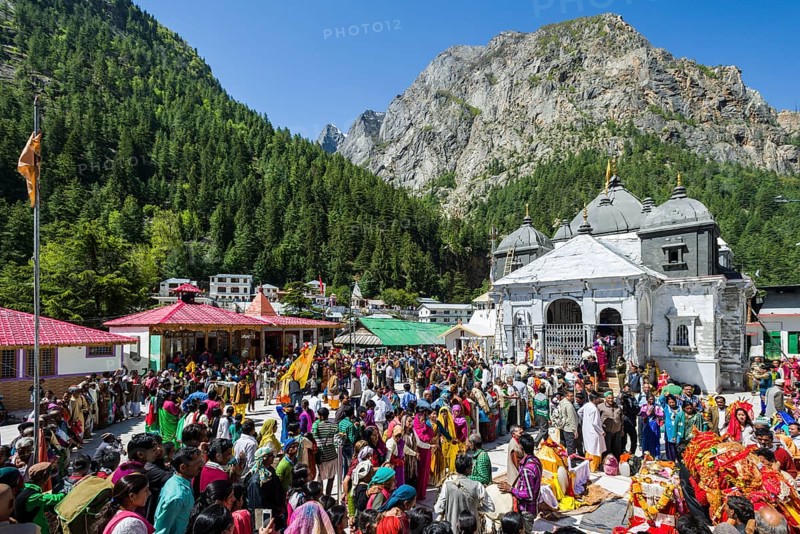 Pilgrims from all over India are queuing up at Gangotri Temple to celebrate Ganga Dusshera