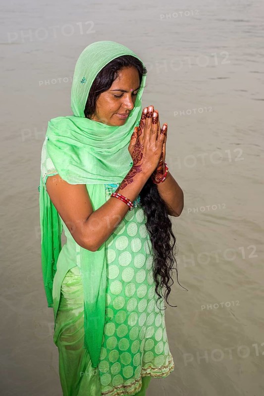 A young woman with long black hair