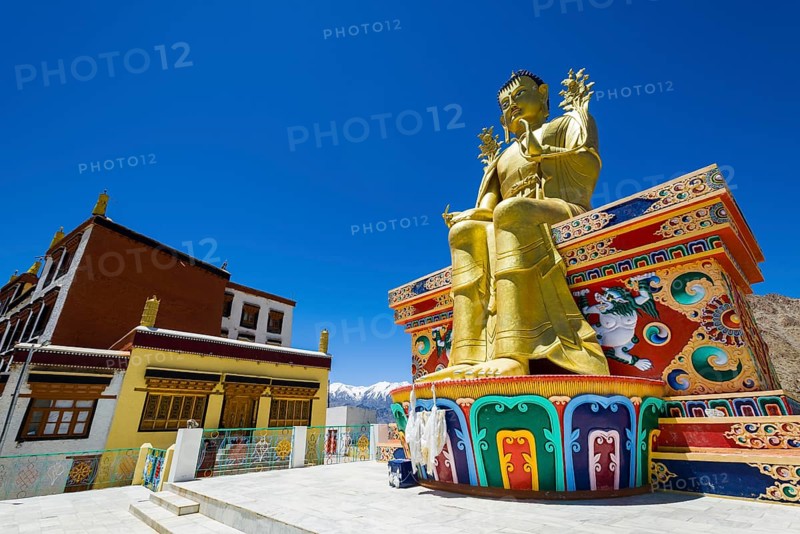 A huge statue of Maitreya