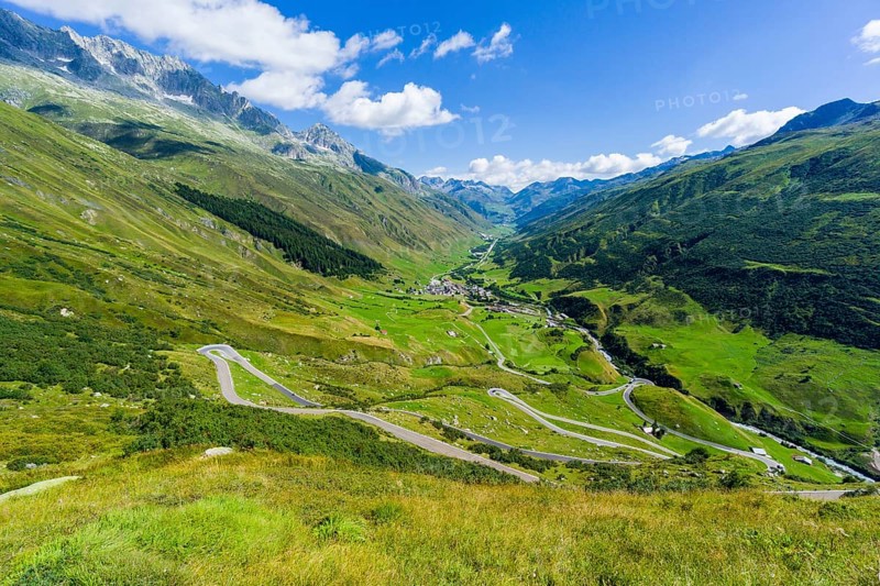 Road leading to Furka Pass