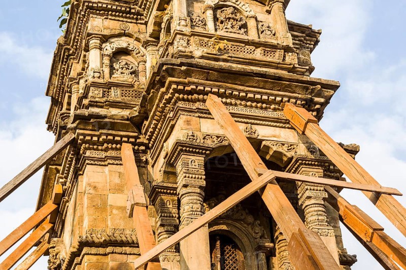 The Siddhi Laxmi Temple got damaged during the 2015 earthquake