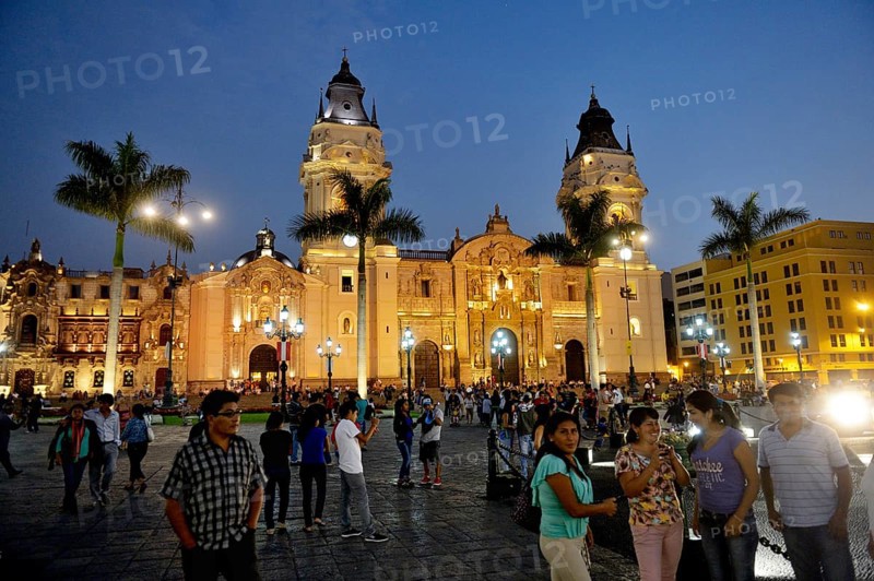 Cathedral at the Plaza Mayor or Plaza de Armas