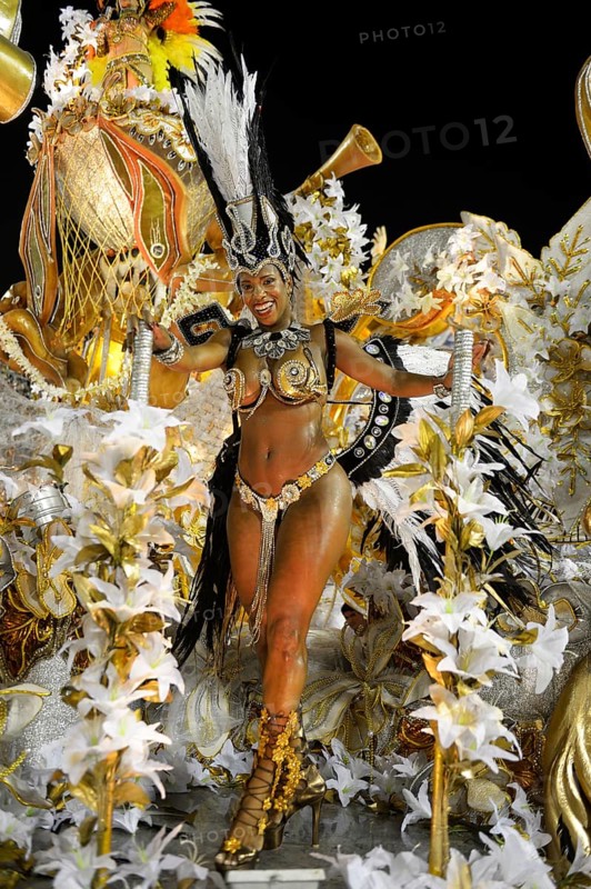 Samba dancer on an allegories float