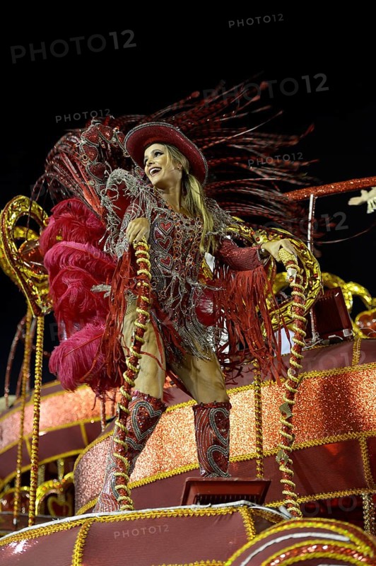 Samba dancer on an allegorical float