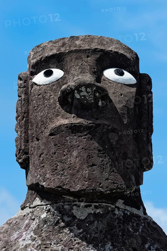 Head of the Mata Ote Vaikava Moai