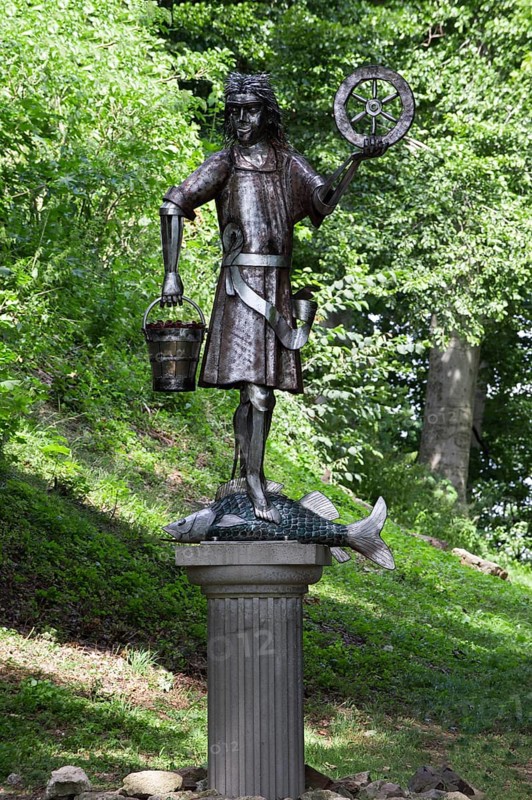 Statue of Germanic god Krodo at Harzburg Castle