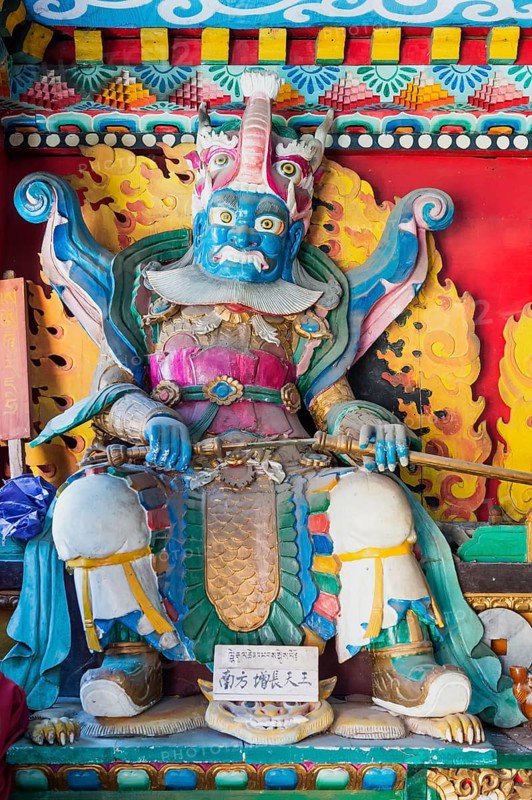Statue inside a Buddhist temple