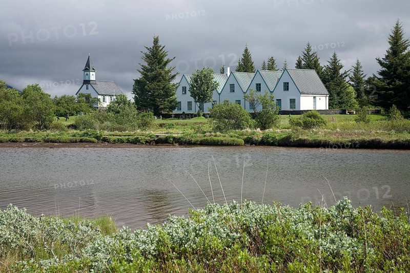 Church and houses