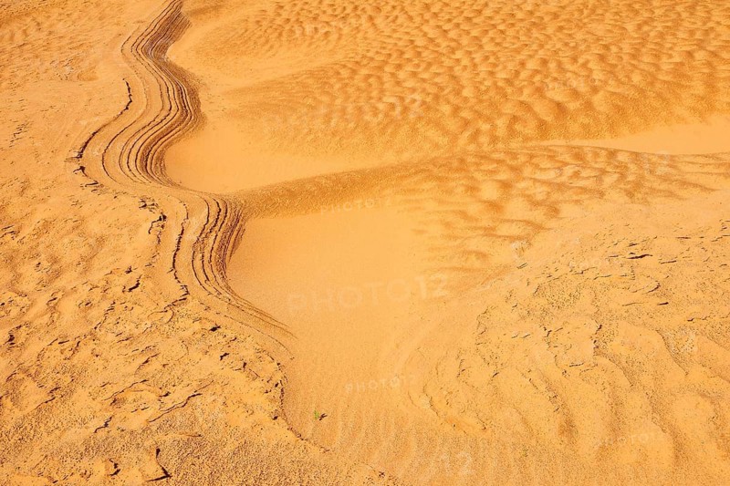 Drysand in the waterhole in a Wadi or Oued
