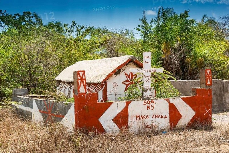Malagasy tomb of the Sakalava between Morondava and Kirindy